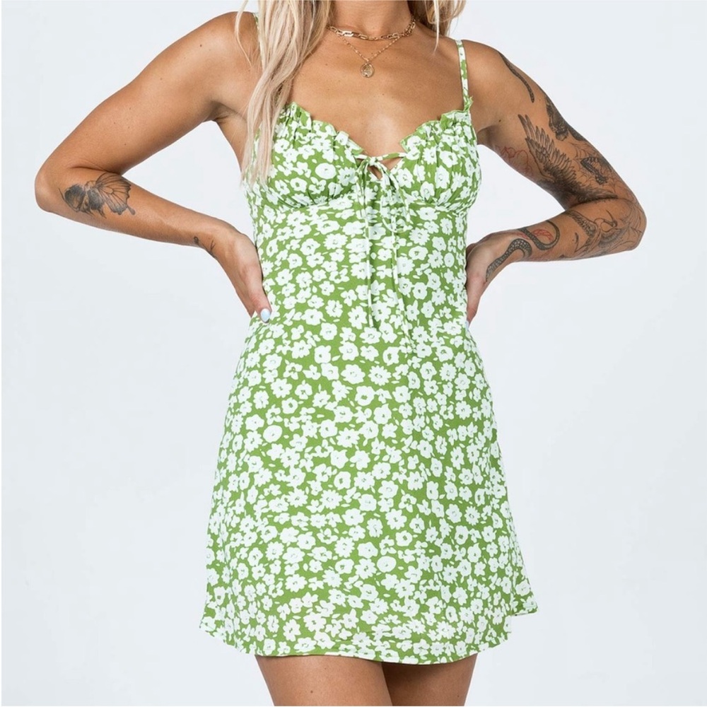 Princess Polly Tasmin Dress in Green Size 6